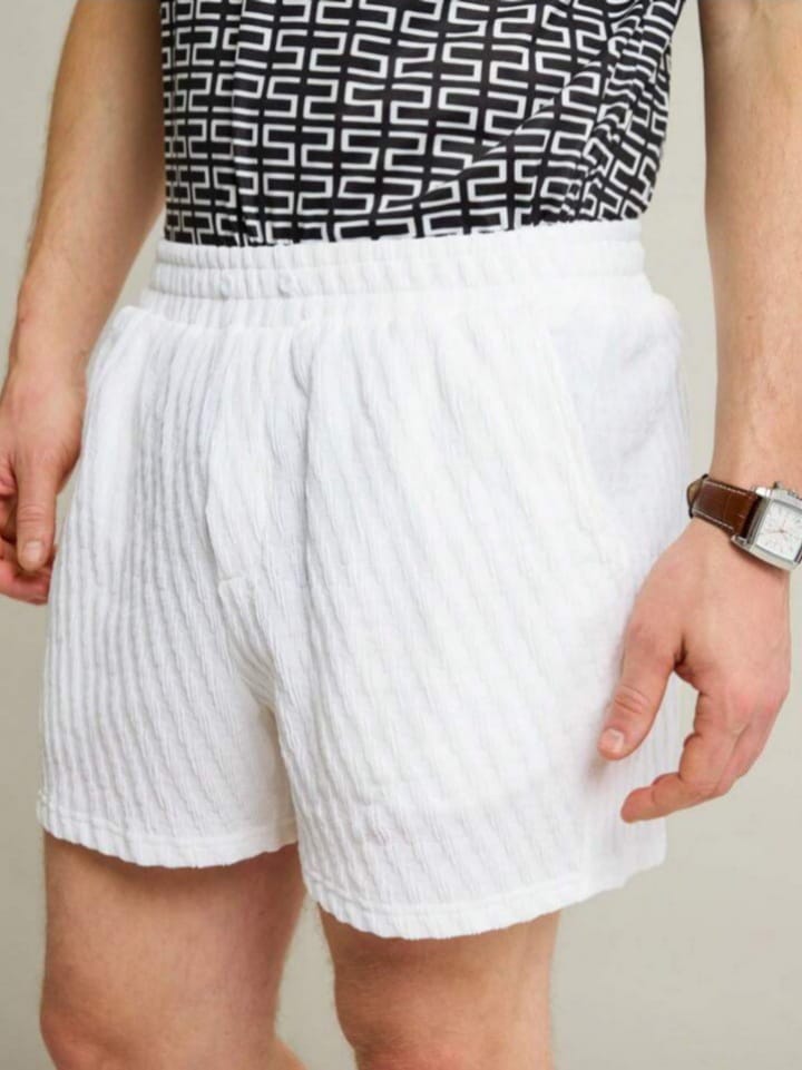 Streak Hawk Homme Men's Knitted Casual Shorts